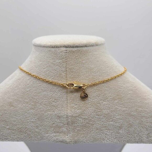 NWOT J Crew Gold Crystals Clear Crystal Ball Station Necklace - Picture 6 of 6